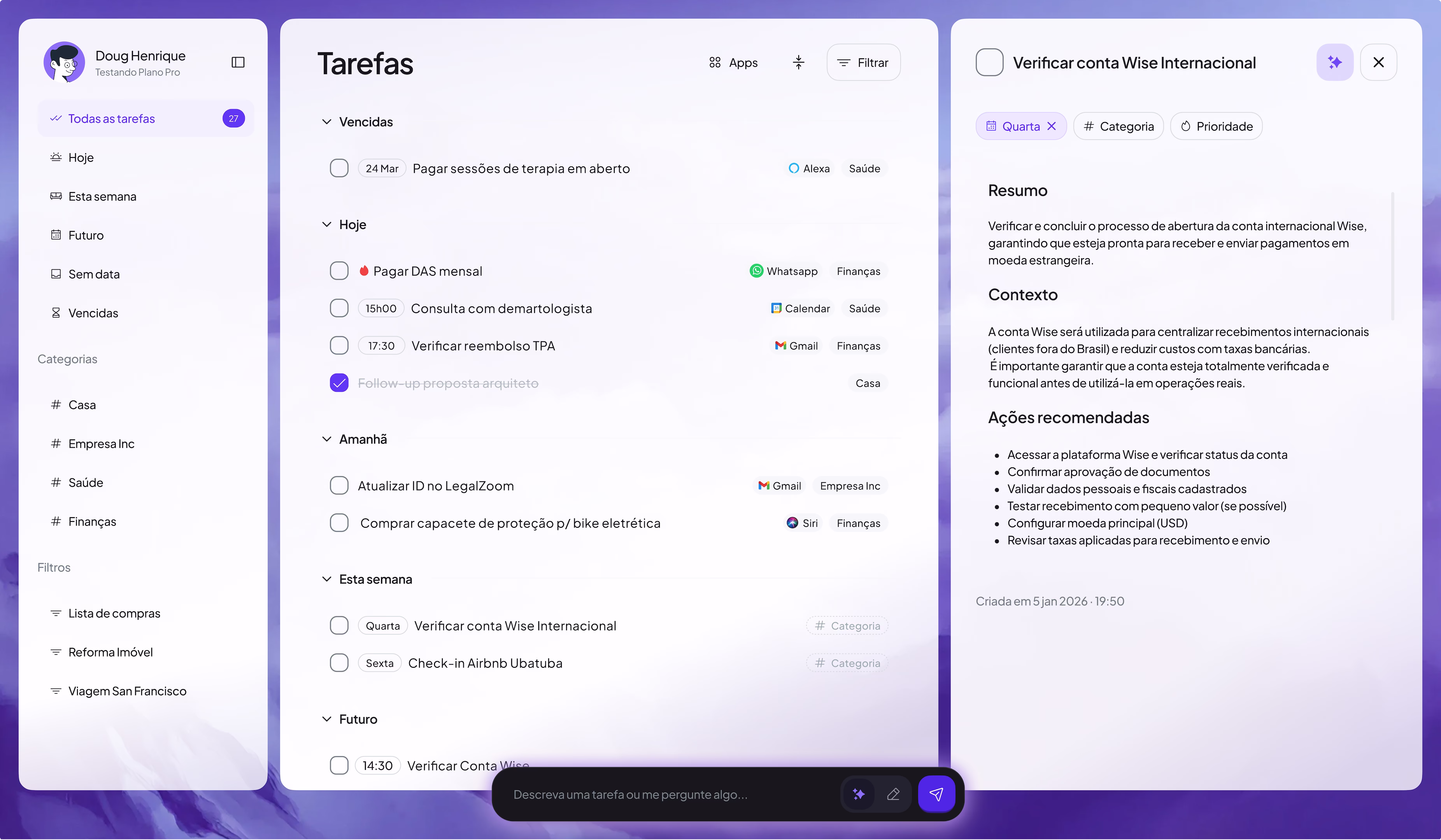 Preview do app Jarvi